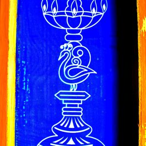 Deepak Stand Rangoli