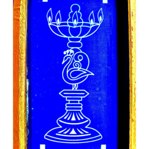 Lamp Rangoli Stencils