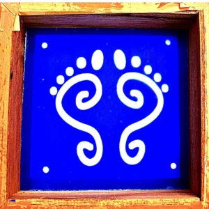 Laxmi Paduka Rangoli Stencils